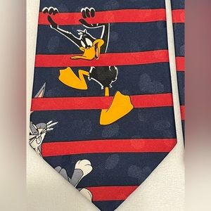 Looney Tunes Daffy Duck, Taz, Pepe Le Pue Men’s Tie